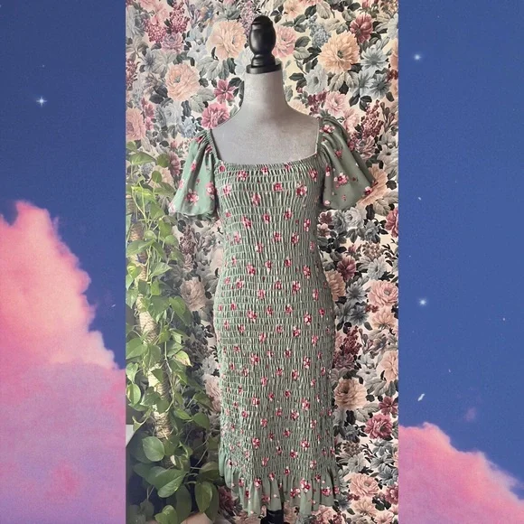 Beautiful TRIXXI green dress - Picture 4 of 12